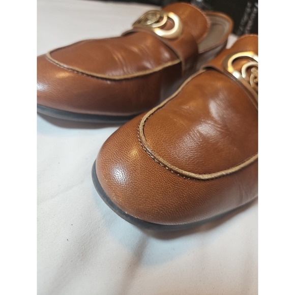 Disney X Aldo Mens Leather Loafer Cognac Brown Mickey D100loafer Men's size 10 - Picture 7 of 12